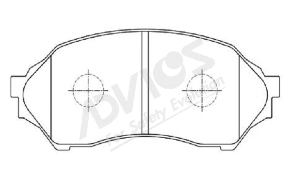 Brake Pad Set, disc brake (E1N003Y)