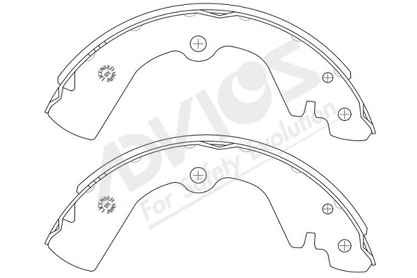 Brake Shoe Set (B8N017Y)