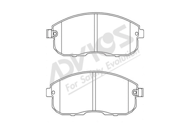 Brake Pad Set, disc brake (B1N222)