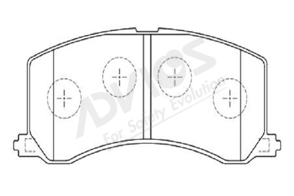 Brake Pad Set, disc brake (H1N017Y)