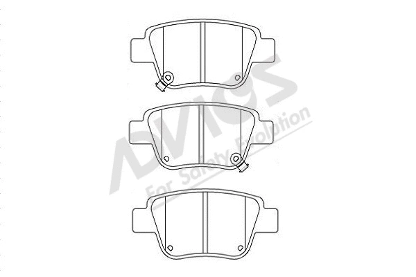 Brake Pad Set, disc brake (A2N233)