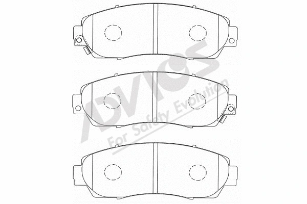 Brake Pad Set, disc brake (C1N048)