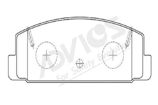 Brake Pad Set, disc brake (E2N033Y)