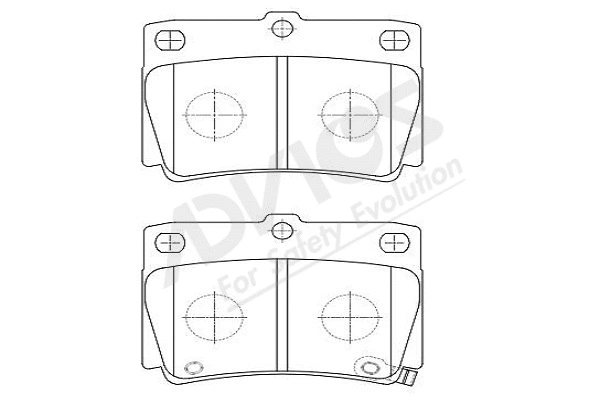 Brake Pad Set, disc brake (D2N022Y)