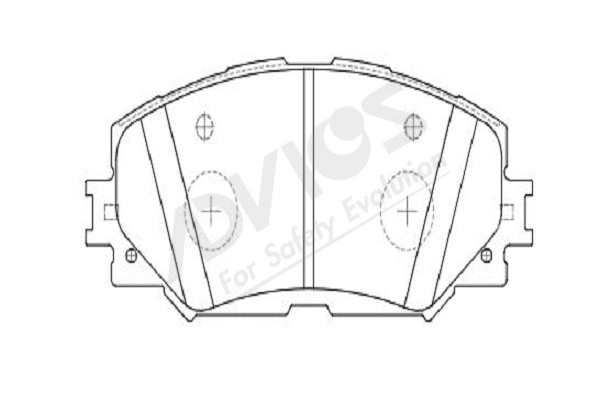 Brake Pad Set, disc brake (A1N185Y)