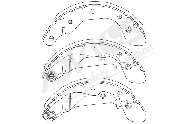 Brake Shoe Set (L8N002Y)