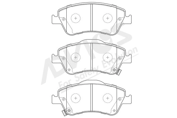Brake Pad Set, disc brake (A1N252Y)