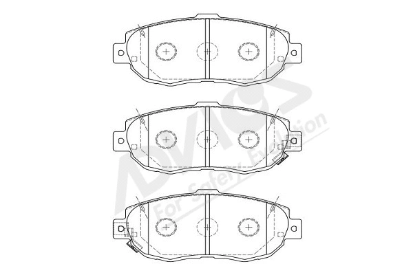 Brake Pad Set, disc brake (A1N056Y)