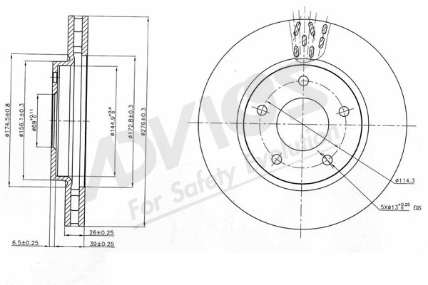 Brake Disc (D6F140)