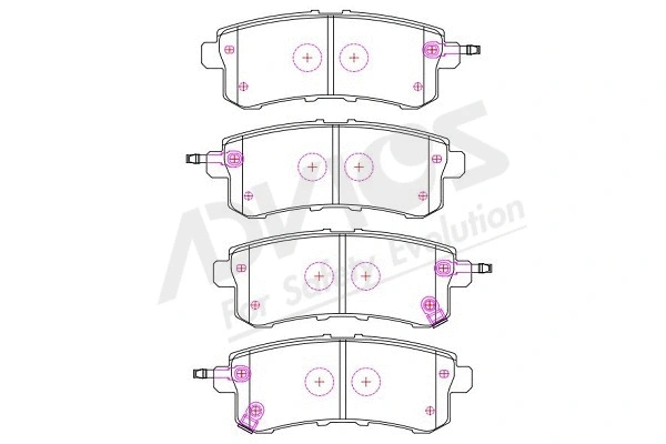Brake Pad Set, disc brake (B2N213Y)