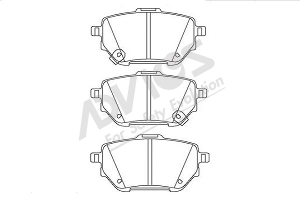 Brake Pad Set, disc brake (A2N294)