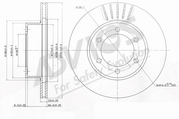 Brake Disc (A6F234)