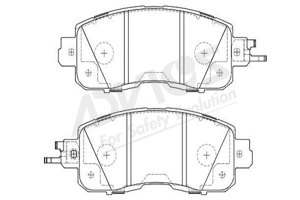 Brake Pad Set, disc brake (B1N242Y)