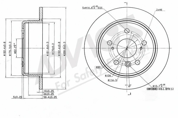 Brake Disc (A6R458)