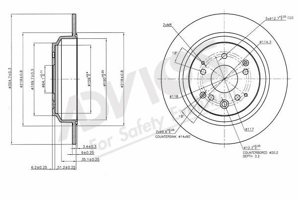 Brake Disc (C6R251)