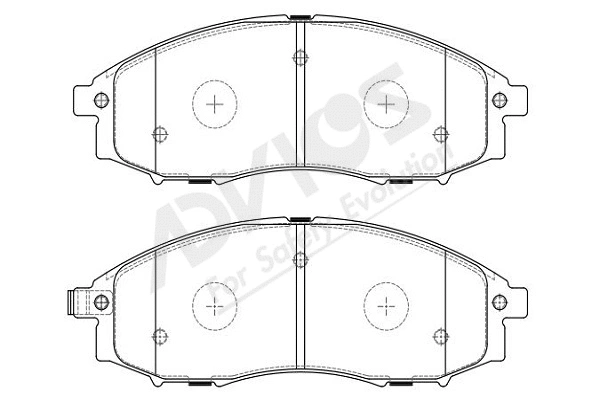 Brake Pad Set, disc brake (B1N218Y)