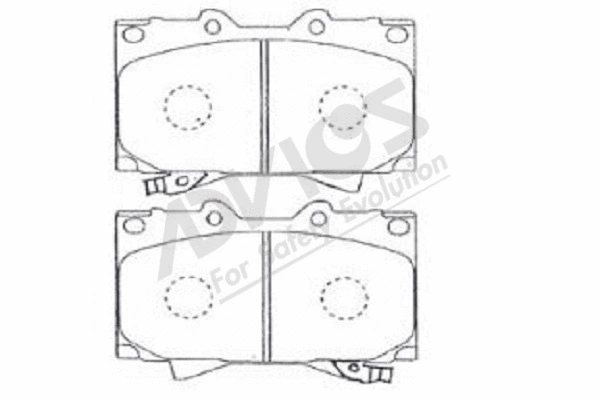 Brake Pad Set, disc brake (A1N144)