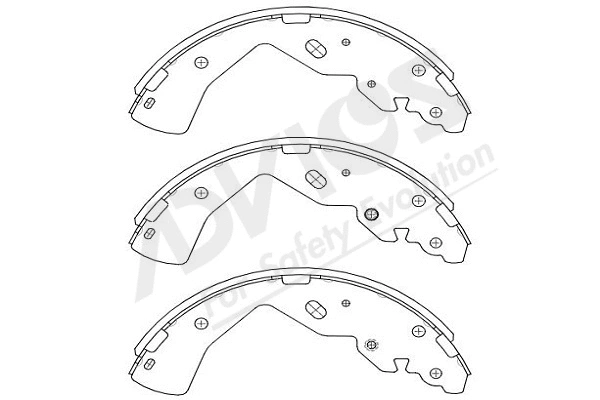 Brake Shoe Set (E8N014Y)