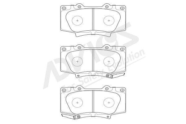 Brake Pad Set, disc brake (A1N247Y)