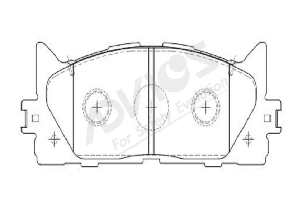 Brake Pad Set, disc brake (A1N154Y)