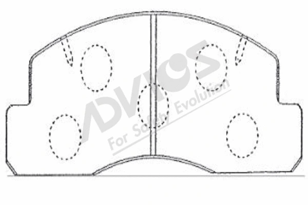 Brake Pad Set, disc brake (A1N061)