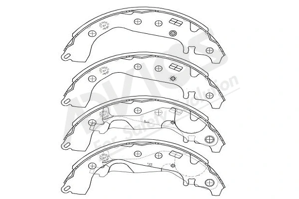 Brake Shoe Set (A8N005Y)