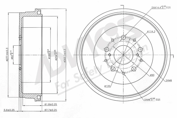 Brake Drum (A7R009)