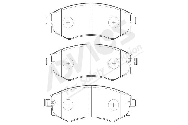 Brake Pad Set, disc brake (B1N021Y)