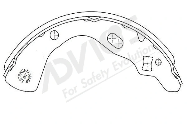 Brake Shoe Set (R8N008Y)