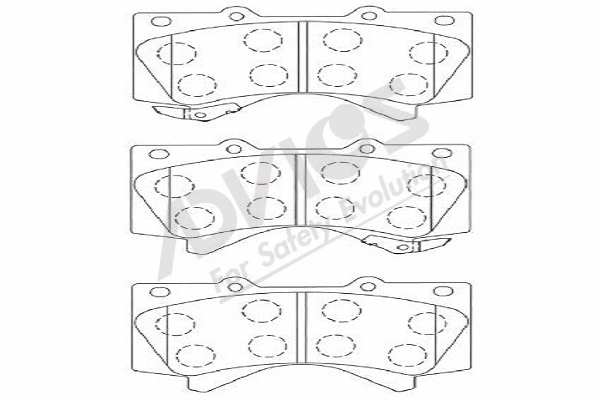Brake Pad Set, disc brake (A1N156)