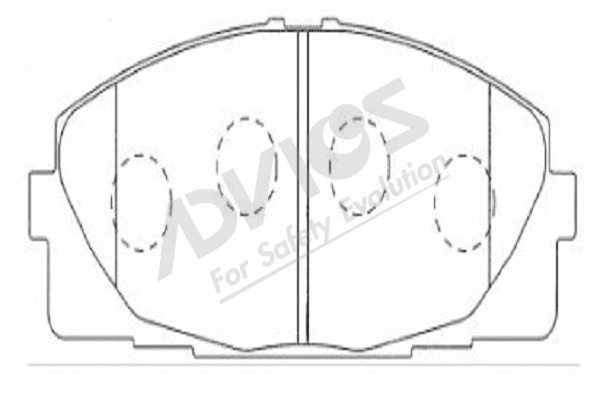 Brake Pad Set, disc brake (A1N119)