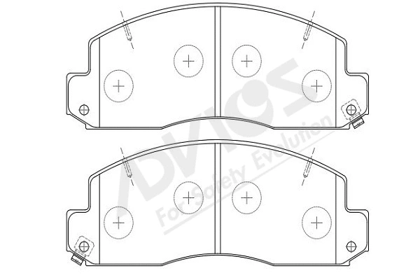 Brake Pad Set, disc brake (A1N060Y)