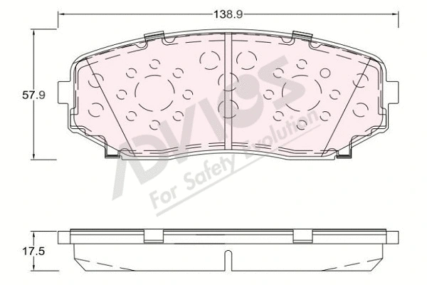 Brake Pad Set, disc brake (D1N109)
