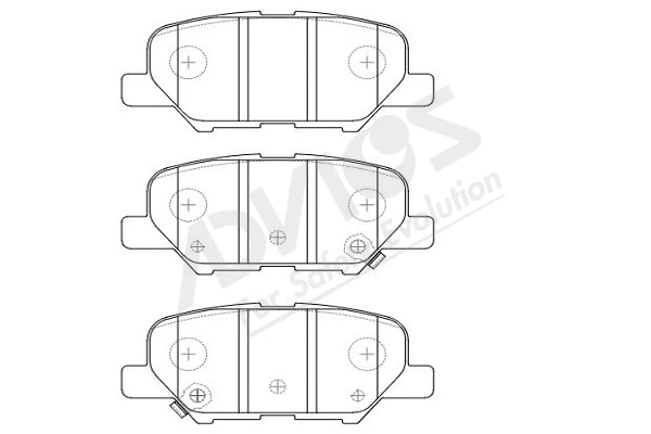 Brake Pad Set, disc brake (D2N108Y)