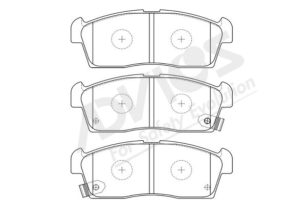 Brake Pad Set, disc brake (H1N009Y)