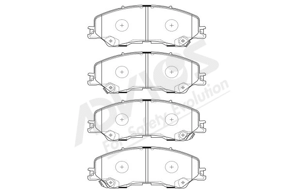Brake Pad Set, disc brake (J1N043Y)