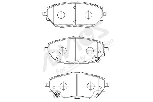 Brake Pad Set, disc brake (A1N225Y)