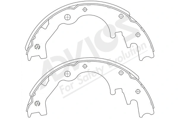 Brake Shoe Set (E8N012Y)