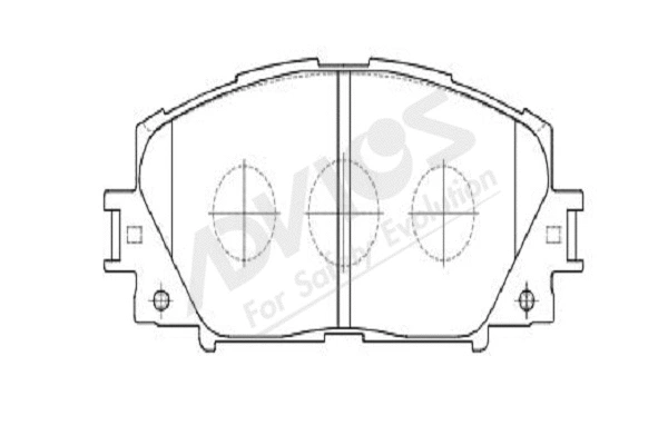 Brake Pad Set, disc brake (A1N155Y)