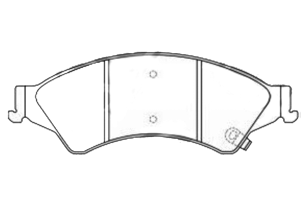 Brake Pad Set, disc brake (E1N090)