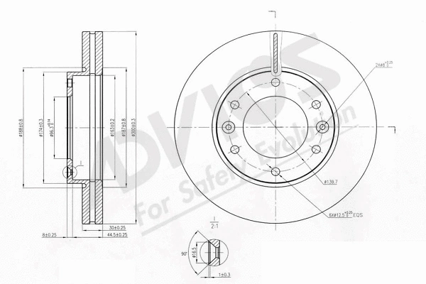 Brake Disc (R6F555)