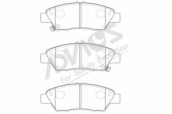 Brake Pad Set, disc brake (C1N077)