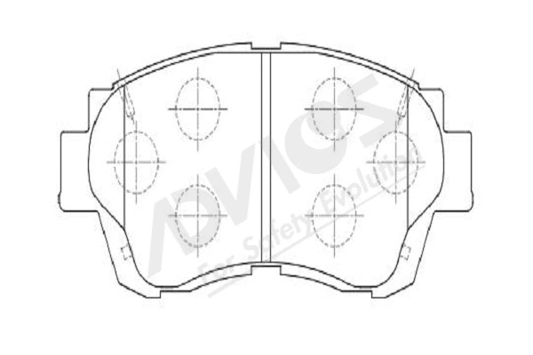 Brake Pad Set, disc brake (A1N041Y)