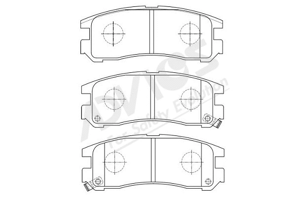 Brake Pad Set, disc brake (D2N032Y)