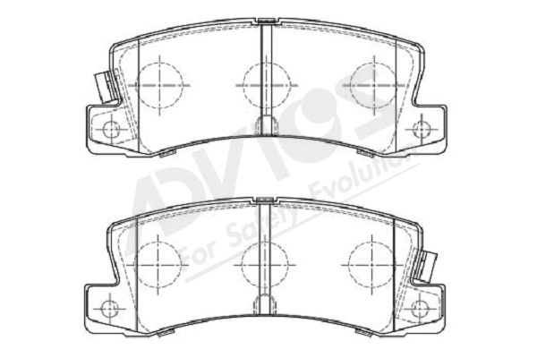 Brake Pad Set, disc brake (A2N051Y)