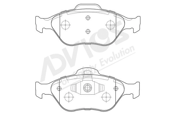 Brake Pad Set, disc brake (A1N262Y)