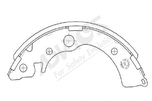 Brake Shoe Set (C8N011Y)