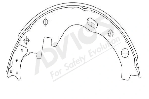 Brake Shoe Set (B8N002Y)