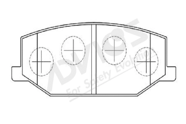 Brake Pad Set, disc brake (H1N011Y)