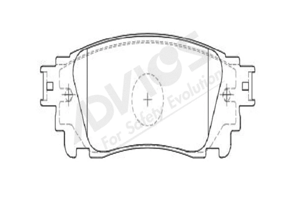 Brake Pad Set, disc brake (A2N268Y)
